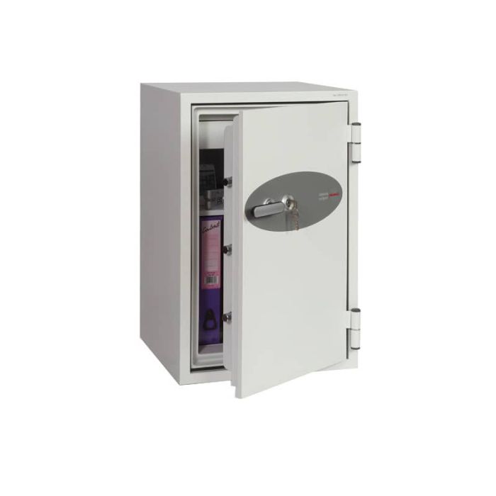 Cassaforte ignifuga Phoenix bianco - Ral 9003 chiusura a chiave di alta qualità. 84 lt. - FS 0442 K main product photo