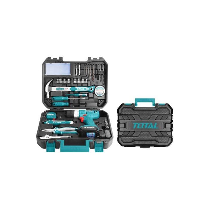 Valigetta Trapano Avvitatore + 127 accessori THKTHP11272 Total 12 V 11760420 main product photo