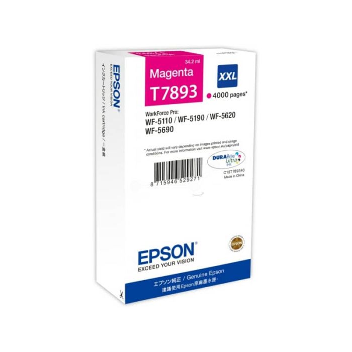 Cartuccia inkjet altissima resa T7893 - XXL Epson magenta C13T789340 main product photo