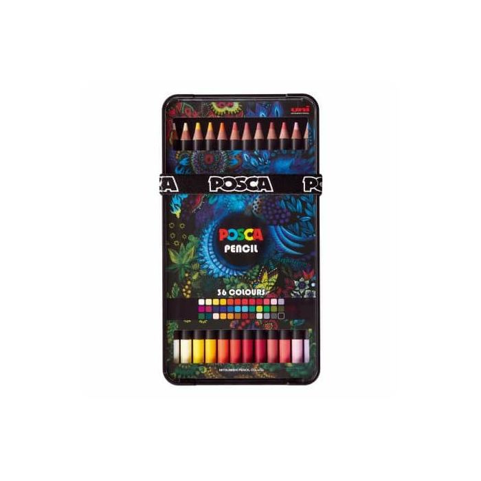 Matite colorate a base d'olio Posca Pencil - conf. 36 pz - colori assortiti M KPE-200 36C main product photo