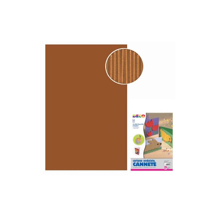 Cannetè - 50x70 cm - busta 10 fogli - 230 g/m² Deco marrone 2206/12 main product photo