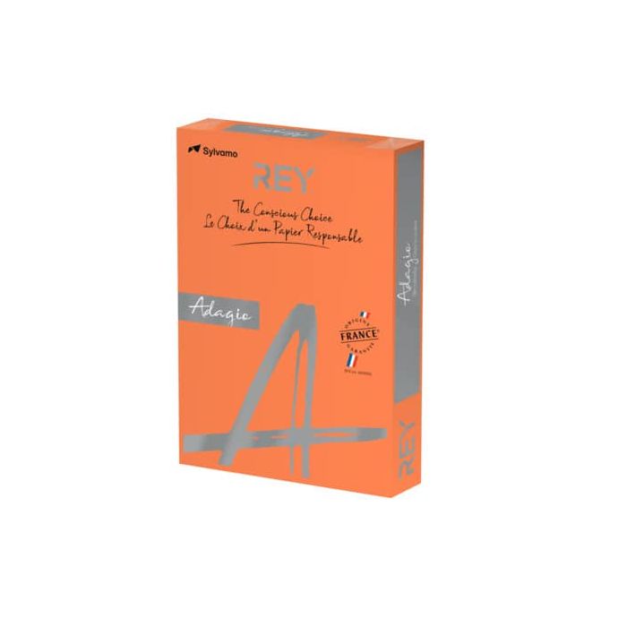 Carta colorata A3 International Paper Rey Adagio 80 g/m² arancio 21 - Risma da 500 fogli - ADAGI080X673 main product photo