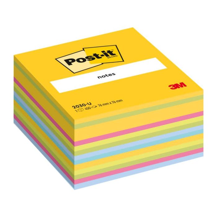 Foglietti riposizionabili colorati Post-it Notes Cubo Neon assortiti 2030 U main product photo