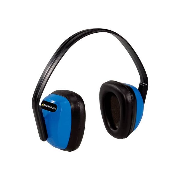 Cuffia antirumore Delta Plus con padiglioni in polistirene archetto in ABS blu-nero - SPA3BL main product photo