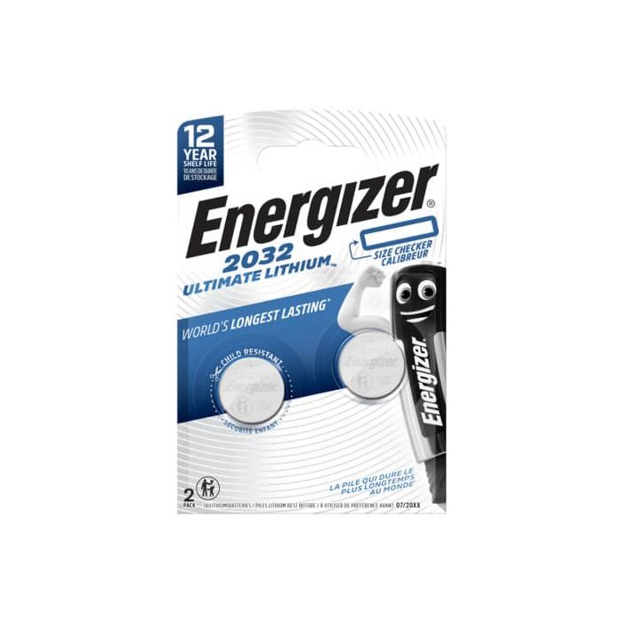 Batterie al litio a bottone Lithium Performance BP2 3V Conf. 2 pz blu Energizer CR2032 - E301319300 main product photo