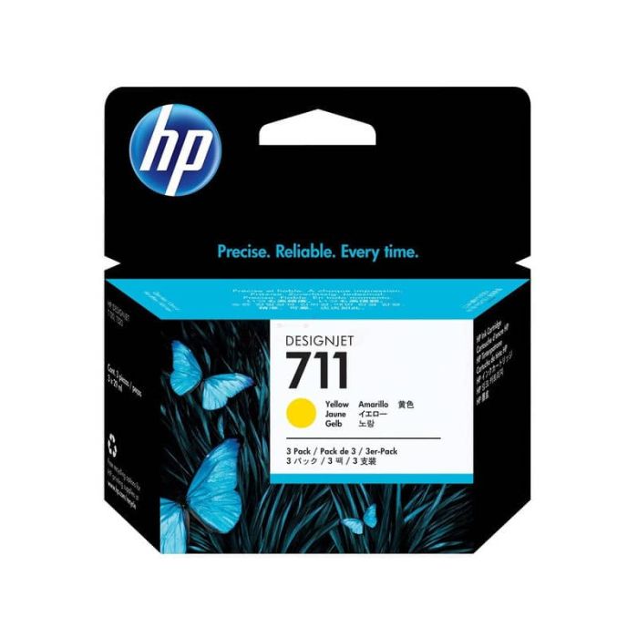 cartucce inkjet 711 HP giallo Conf. 3 - CZ136A main product photo