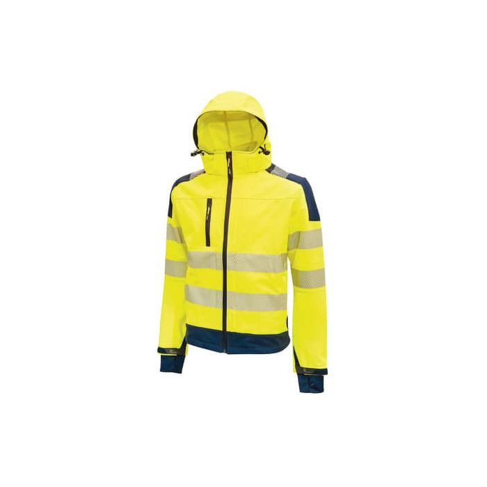Giacca alta visibilitA' Softshell Miky - taglia XXL - giallo fluo - U-Power main product photo