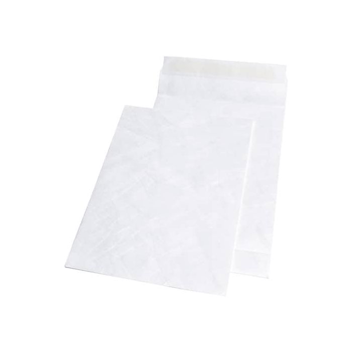 Buste a sacco con soffietti e strip bianche 250x353x38 mm - conf. 100 pz Tyvek formato B4 - 11843 main product photo