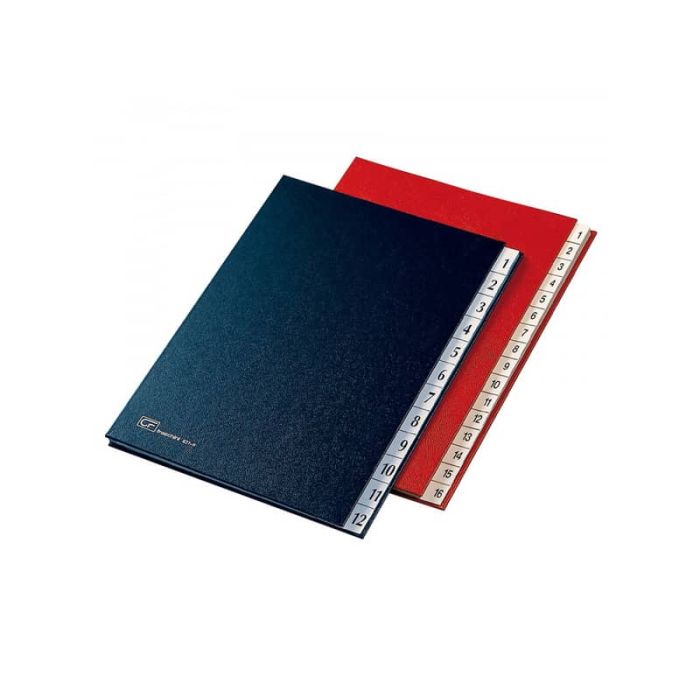 Classificatore Numerico 1-12 Fraschini Rosso - 24x34cm Con 12 Scomparti - Foto 3