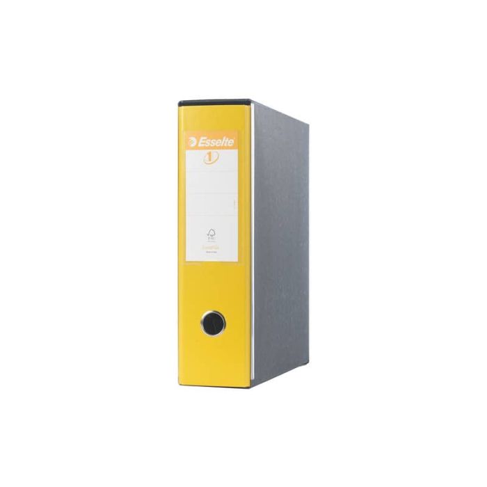 Registratori con custodia Esselte G53 EUROFILE commerciale D8 cartone rivestito in PP giallo - 390753090 main product photo