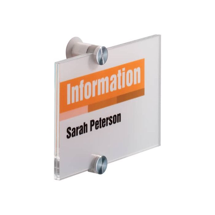 Targa DURABLE CRYSTAL SIGN acrilico trasparente 148x105 mm 482119 main product photo