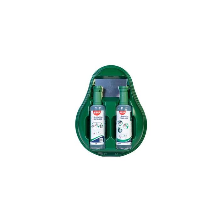 Stazione lavaggio oculare PVS verde 2 flaconi da 500 ml - cps202 main product photo