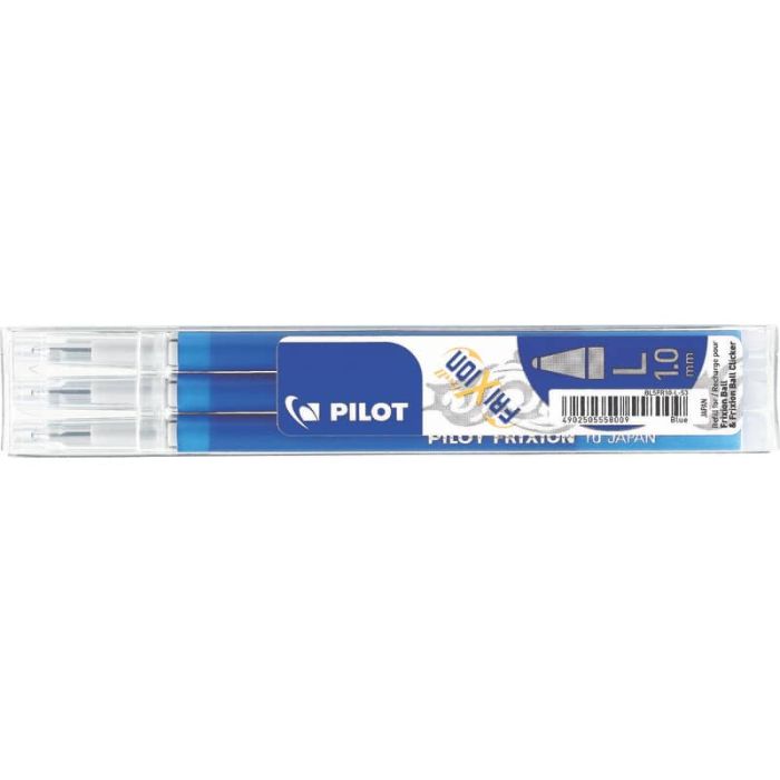 Refill sfera Pilot Frixion Ball e Clicker 1 mm blu Set 3 pezzi - 6676 main product photo