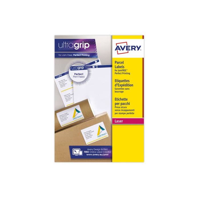 Etichette per indirizzi AVERY 99,1x67,7 Ultragrip™ 99,1x67,7 100 fogli - L7165-100 main product photo