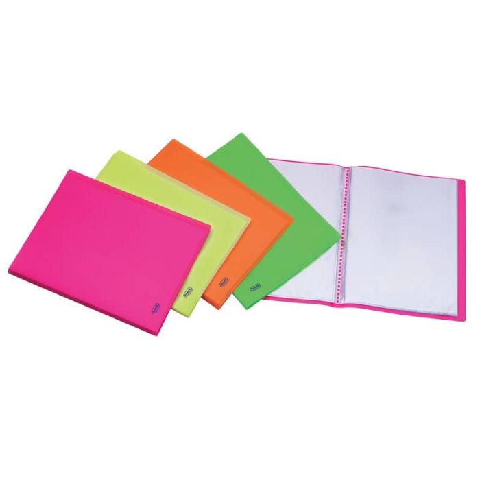 Portalistino a fogli fissi FAVORIT Neon liscio 22x30 cm 20 buste verde fluo 400102295 main product photo