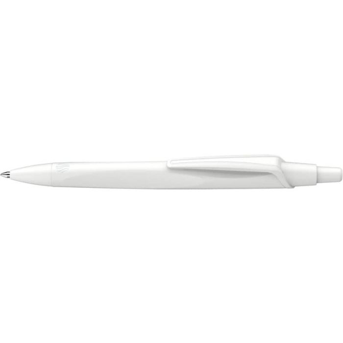 Penna a sfera a scatto RECO - fusto bianco inchiostro blu Schneider tratto M P131850 main product photo