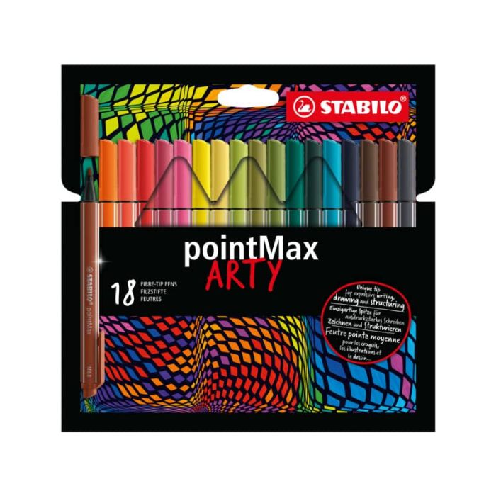 Stabilo Point Max fineliner - conf. 18 colori assortiti 488/18-01 main product photo