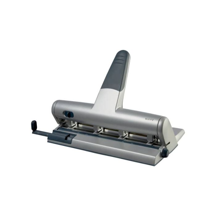 Perforatore a 4 fori a distanza variabile Leitz AKTO 5114 30 fogli grigio metallizzato - 51140184 main product photo