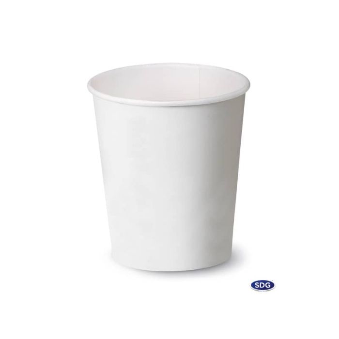 Bicchiere 85ml Bianco in cartoncino Scatolificio del Garda Bianco - conf. 50 pezzi - 104-00-S main product photo