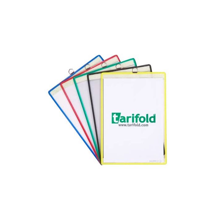 Buste portavvisi Tarifold T-Technic - con gancio A4 assortito conf. 5 buste - 154509 main product photo