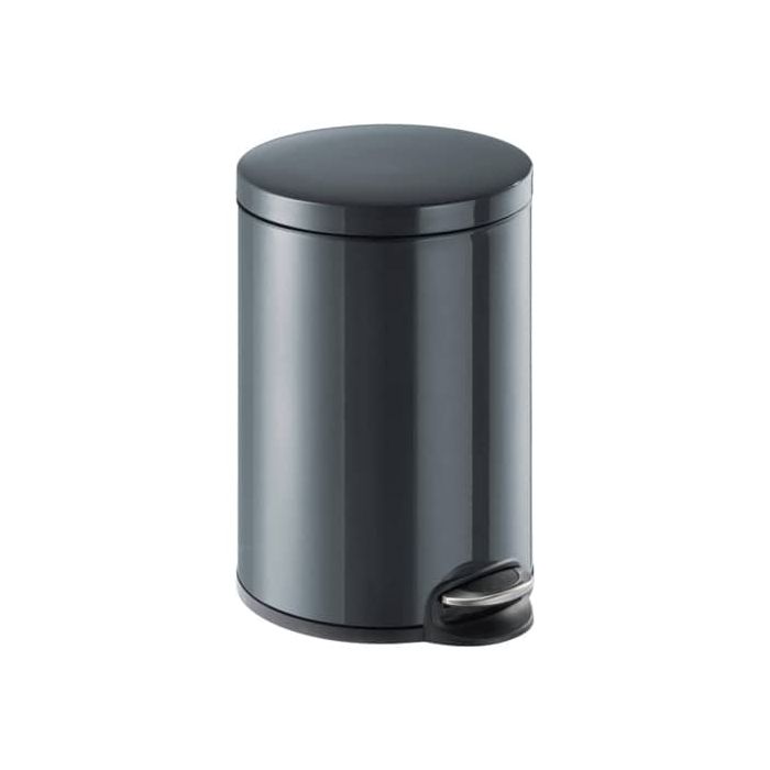 Cestino gettacarte DURABLE con pedale acciaio inox 20 litri carbone - 341258 main product photo