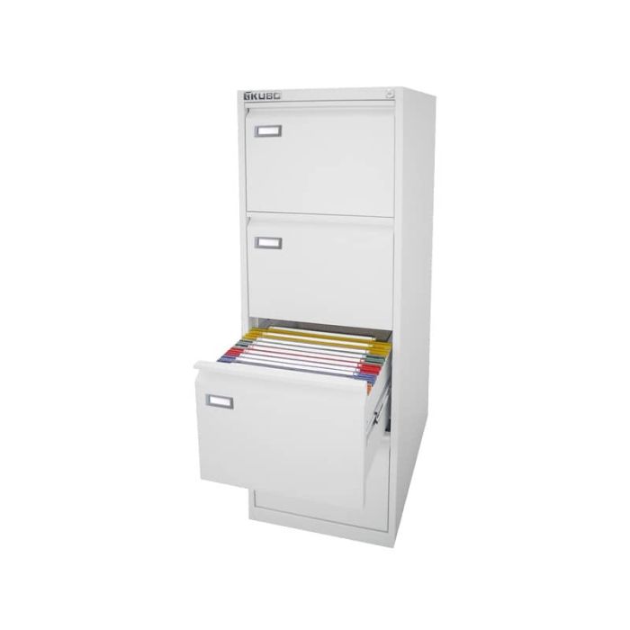 Classificatore per cartelle sospese KUBO 4 cassetti 46x62x132 cm bianco 4304 main product photo