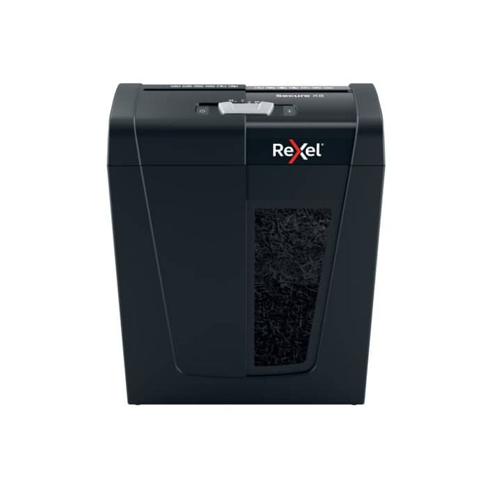 Distruggidocumenti Secure X8 - nero Rexel taglio a frammenti 4x40 mm 2020123EU main product photo