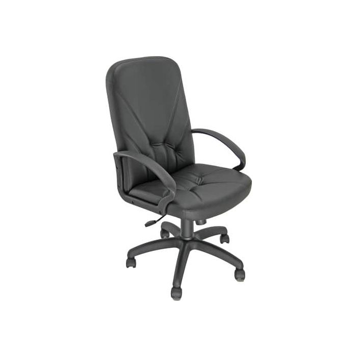 Poltrona direzionale girevole Unisit Dante DNP Eco Smart - rivestimento similpelle nero - DNP/KN main product photo