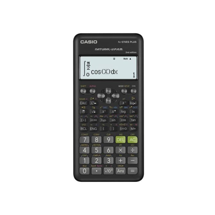 Calcolatrice scientifica Casio FX-570ES PLUS con 417 funzioni. Ammessa alla Maturità. FX-570ES Plus-2 grigio main product photo