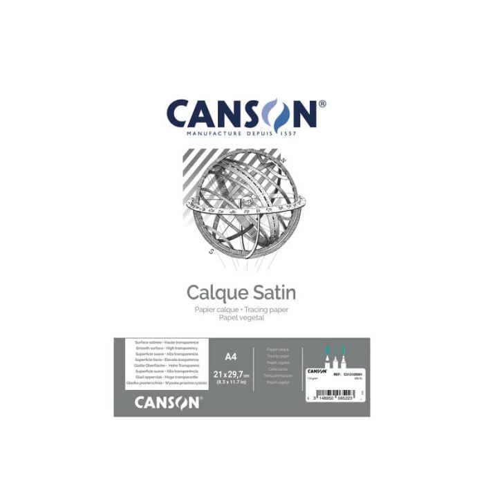Scatola 250 fogli carta lucida A4 110/115 g/m² Canson bianco C31310X001 main product photo