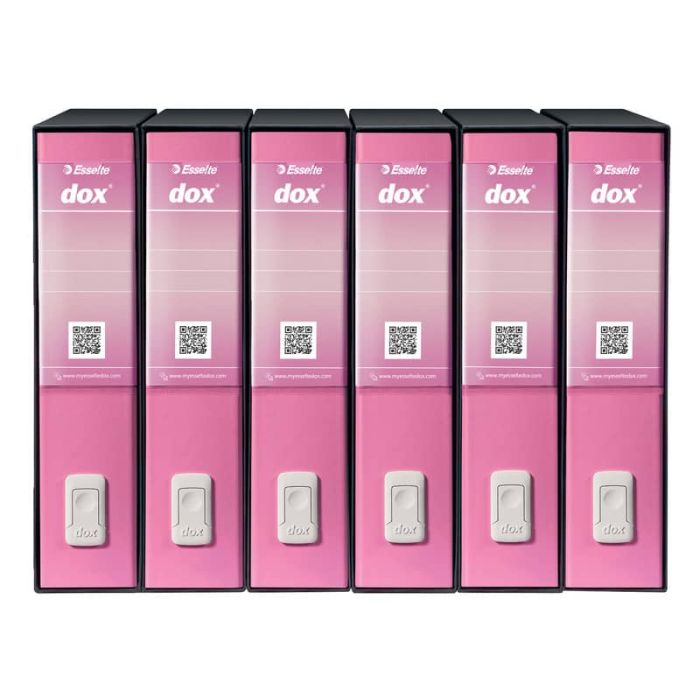 Registratore a leva DOX2 Protocollo S. Francisco 28,5x35 cm - dorso 8 cm rosa - D15219 main product photo
