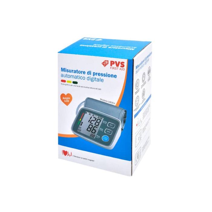 Sfigmomanometro digitale da braccio PVS U80EH - bianco/azzurro SFI230 main product photo