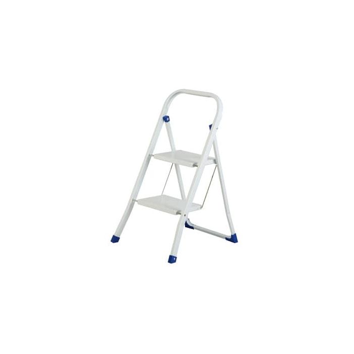 Scala in acciaio Serena Group 46,5 x 55 x h. 82 cm 2 gradini WR2029GS main product photo