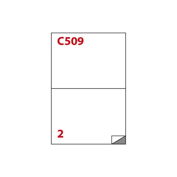 Etichette autoadesive Copiatabu A4 Super Permanente - 2 et/foglio - conf. 100 ff Markin 210x148 mm - X210C509SP main product photo