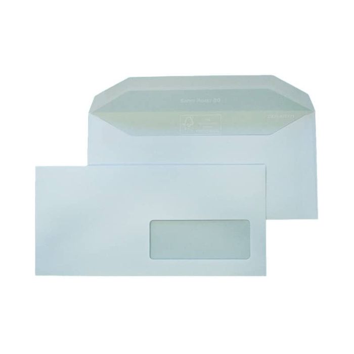 Busta bianca con finestra Blasetti Super Pocket 80 g/m2 in conf. 500 buste 110x230 mm - 126 main product photo