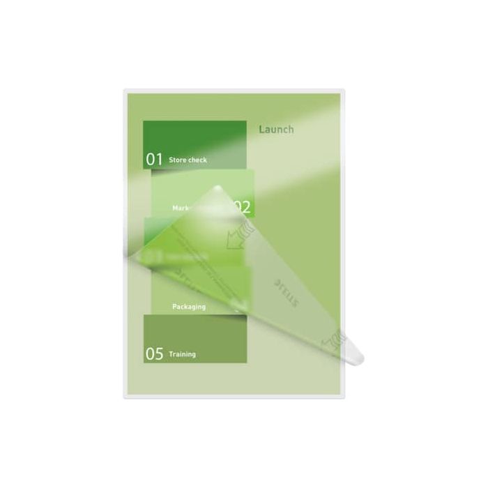 Pouches per plastificatrici Leitz iLam con UDT 2x80 µm in EVA A4 21,6x30,3 cm Conf. 100 pezzi - 74780000 main product photo