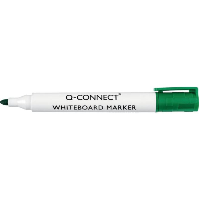 Marcatore per lavagna bianca Q-Connect punta tonda 2-3 mm verde KF26009 main product photo