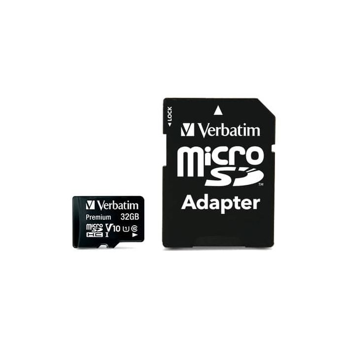 Flash memory card Verbatim micro sdhc - classe 10 con adattatore 32 GB 44083 main product photo