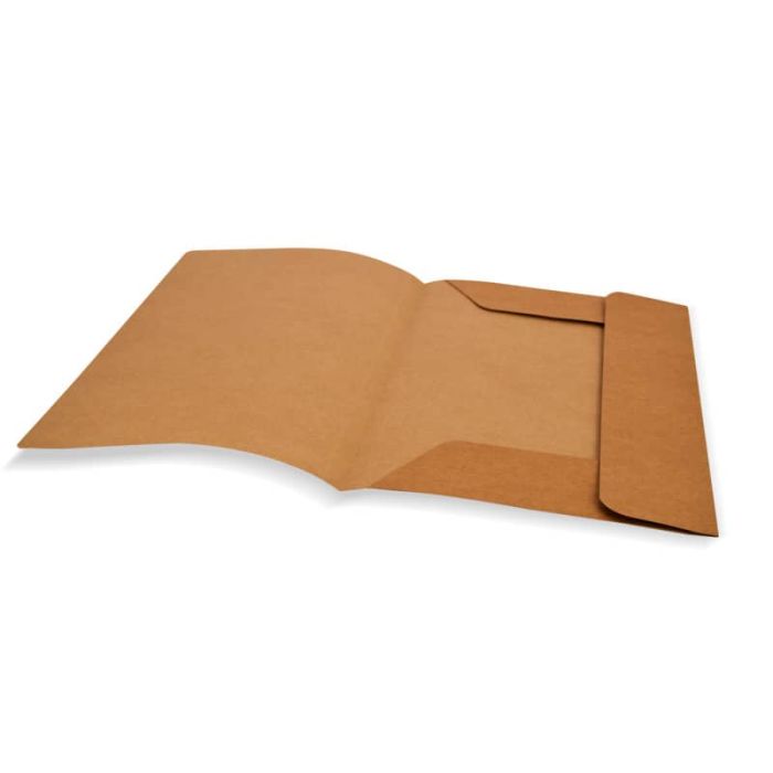Cartelline a 3 lembi Euro-Cart in Kraft 24,5x34 cm - avana - conf. 25 pezzi - RF7XCM03AV main product photo