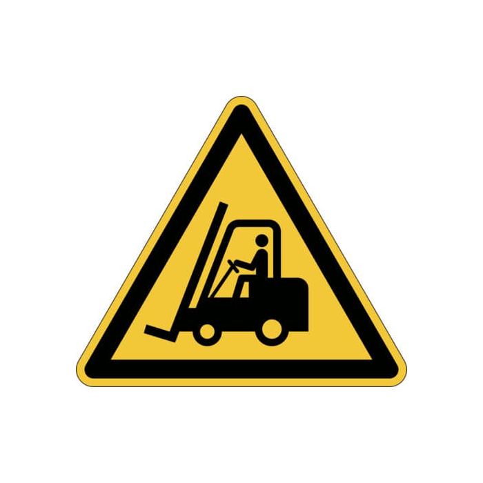 Pittogramma da pavimento "Attenzione passaggio carrelli" DURABLE giallo Ø 430 mm - 173404 main product photo