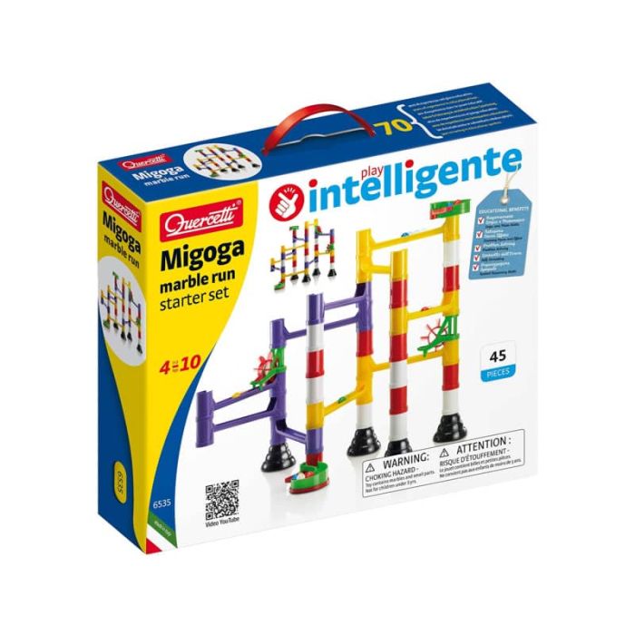 Gioco di costruzione Quercetti Entry Level - pista biglie run base - colori assortiti - 6535 main product photo