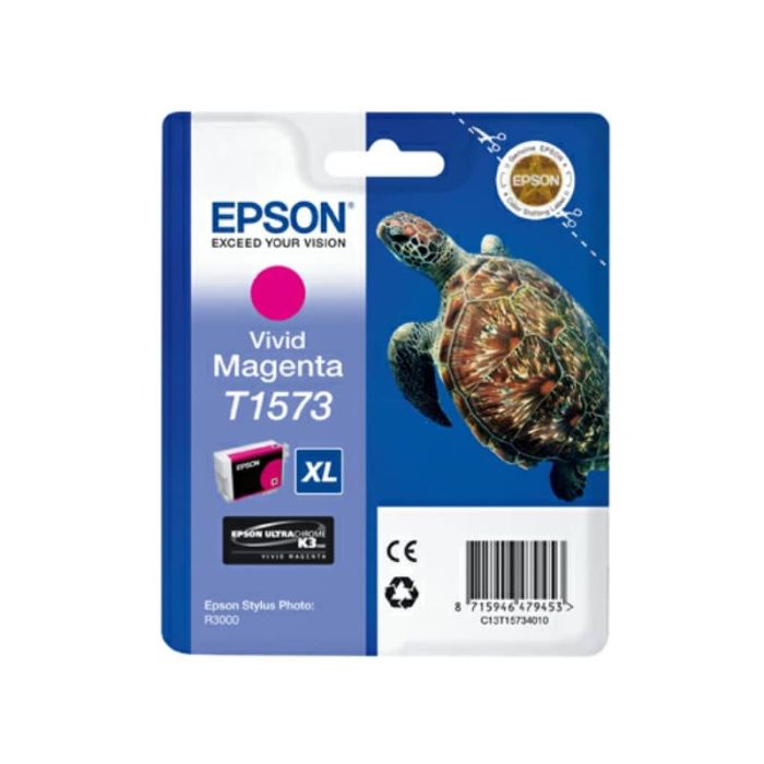 Cartuccia inkjet alta capacità ink pigmentato blister RS T1573 Epson magenta vivido - C13T15734010 main product photo
