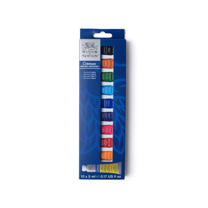 Set tubetti acquerello Cotman Winsor&Newton- colori assortiti Conf. 10x5 ml - 0390664 main product photo