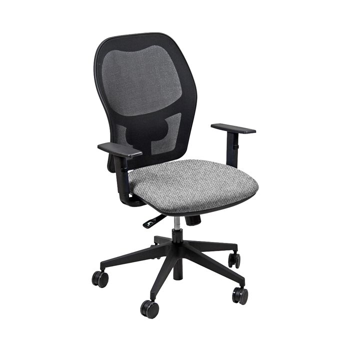 Poltrona operativa Hubble - c/braccioli - grigio chiaro - Unisit main product photo