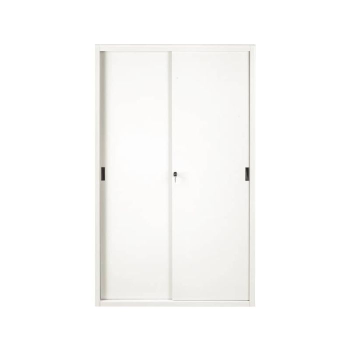 Armadio in metallo a porte scorrevoli 612 - 120x45x200 cm Tecnical 2 bianco main product photo