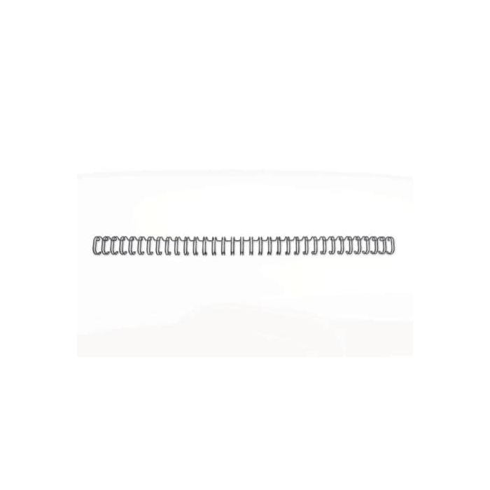 Spirali metalliche a 34 anelli GBC WireBind W18 12 mm a4 nero conf da 100 spirali - RG810810 main product photo