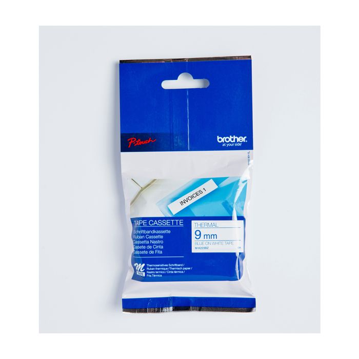BROTHER NASTRO MK223 9MMX8MT BLU/BIANCO main product photo
