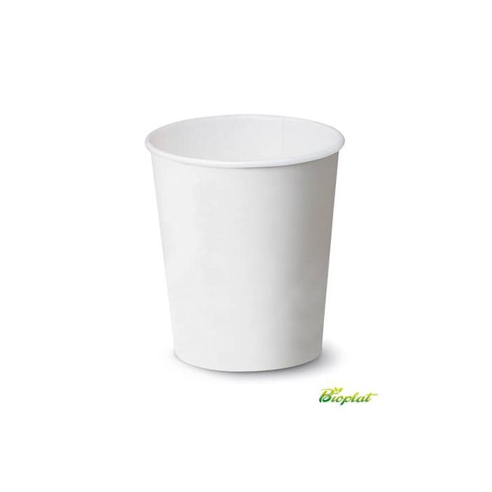 Bicchiere 85 ml in cartoncino Bio Scatolificio del Garda bianco Conf. 50 pezzi - 300-00 main product photo