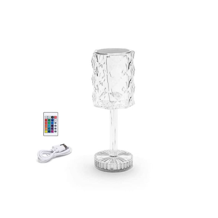 Lampada da tavolo trasparente 1W Aigostar RGB 306854 main product photo