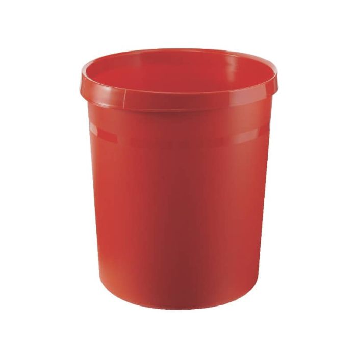 Cestino gettacarte GRIP 18L HAN in polipropilene con 2 impugnature rosso 18190-17 main product photo